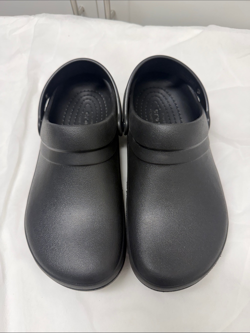 Men’s CROCS Classic Black Slip-On Clogs with Rear Strap